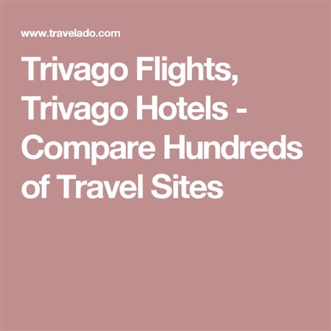 trivago hotel flights car rental packages